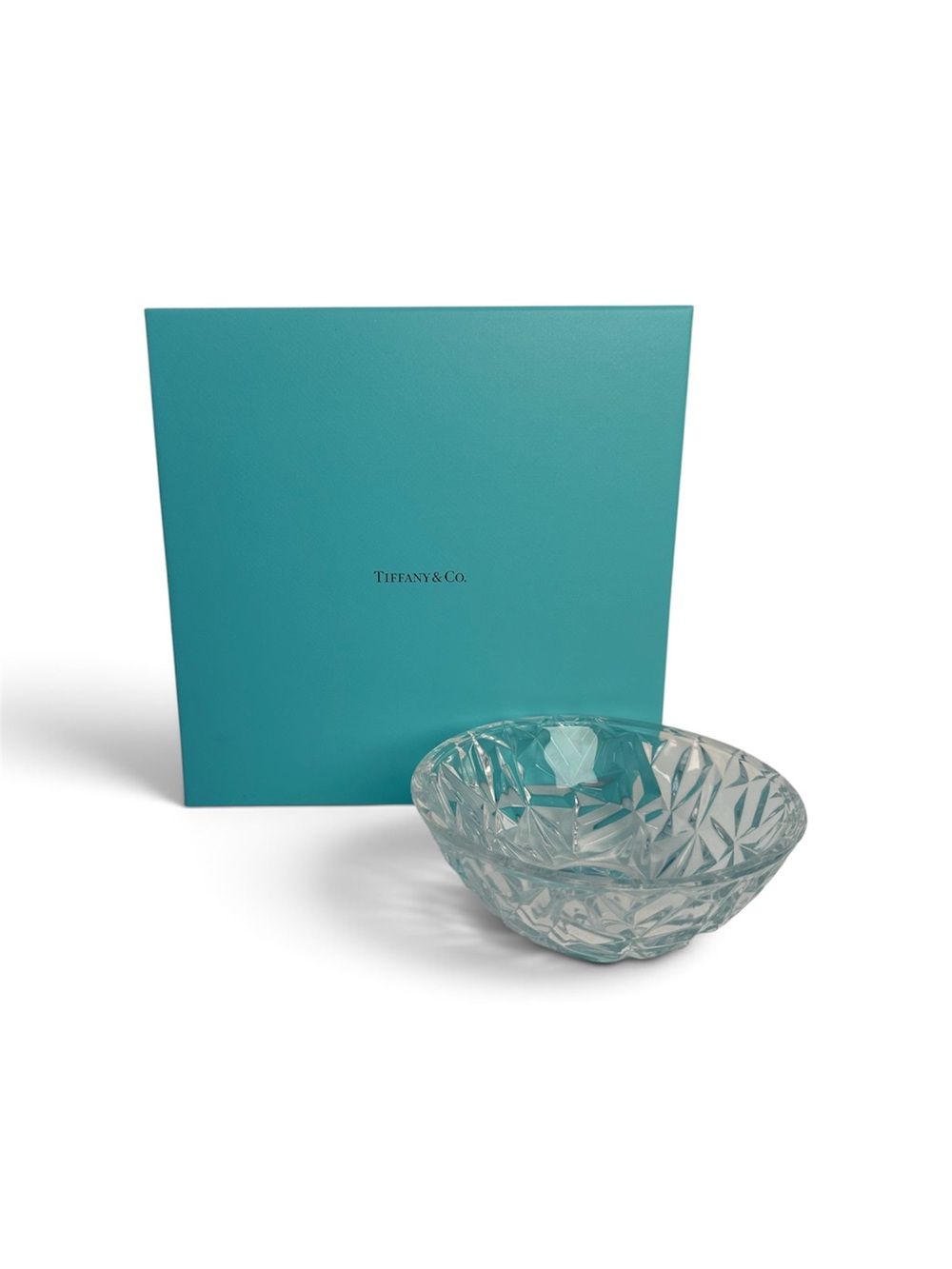 Tiffany & Co. "Rock Cut" Crystal Serving Bowl (PM100243)